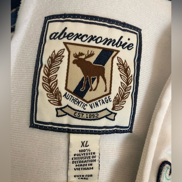 🔆🔆SOLD🔆🔆Abercrombie Track Jacket Zip Up Sports Coat California Coastal Surf - Picture 2 of 5